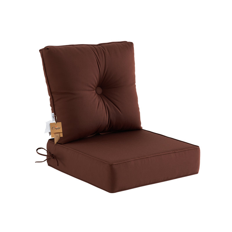 Outdoor 6'' Seat / Back Cushion, Brown