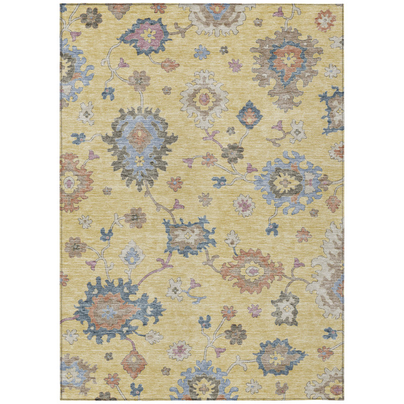 Machine Washable Indoor/Outdoor Segin ACN1218 Rug, Rectangle 2'6" x 3'10"