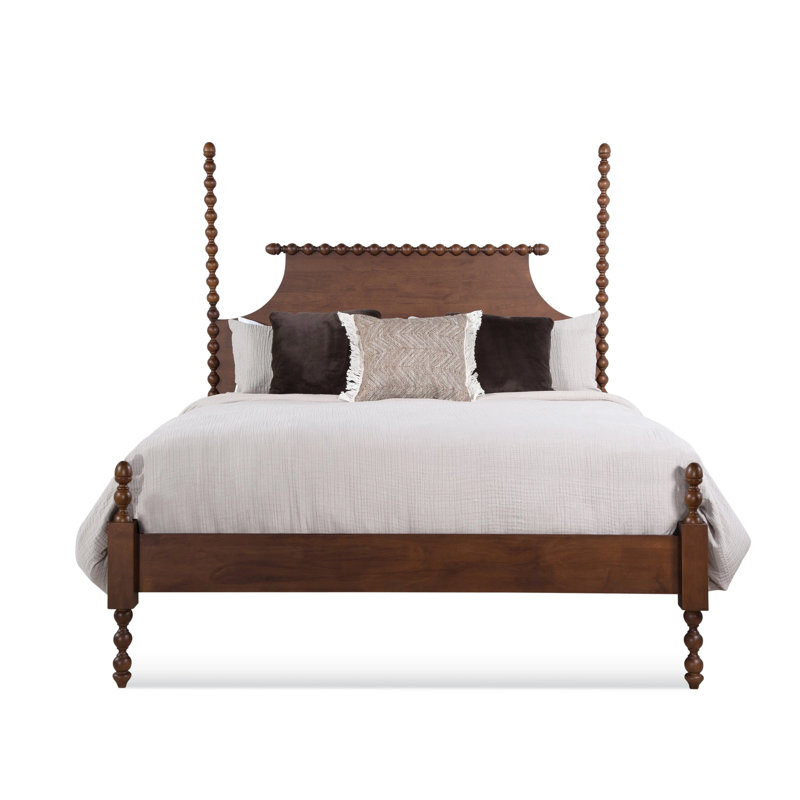 Emily Spindle Four Post Bed, Hazel, King