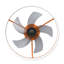 Ceiling Fans With Lights Dimmable LED Embedded Installation Of Thin Modern Ceiling Fans(Orange)-1677082270