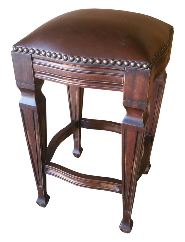 Tabouret de bar et de comptoir Zorro, Brun, Tabouret de comptoir (assise de 26 po de hauteur)
