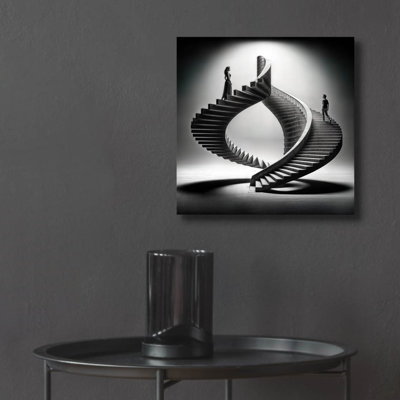 Art mural en verre acrylique 12 po x 12 po «Choisissez votre chemin 5» par KIR.DART Epic Art
