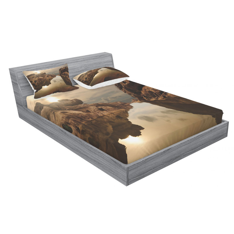 Microfiber Sheet Set, Queen Sheet Set with Fitted Sheet