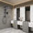 Wall Mounted Exposed Shower Faucet with Anti-Scald Pressure Balance Valve-85421499