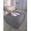 Repose-pieds rectangulaire en similicuir Bambo, gris-322002538