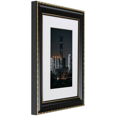 Amonnie Solid Wood Gilded Picture Frame - Set of 4 with Mat