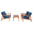 4 Piece Sofa Seating Group with Cushions-616885124
