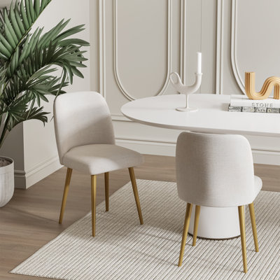 Lariel Dining Chairs with Metal Legs