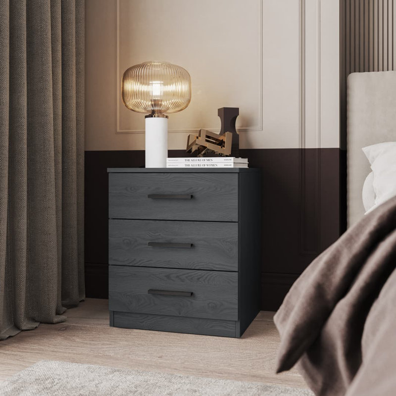 Bloxberg 46cm W Manufactured Wood Bedside Table