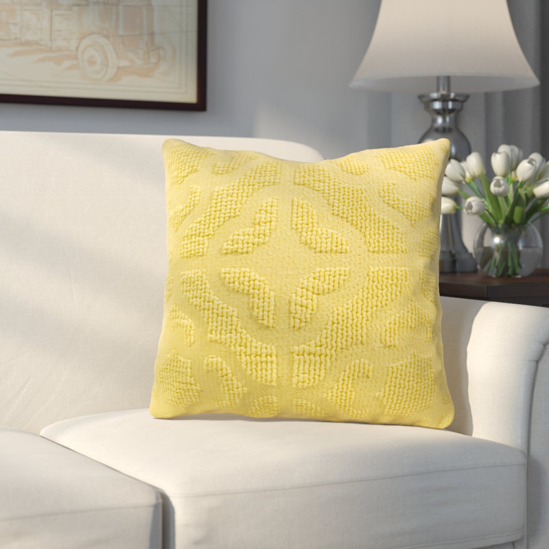 Mosaic Square Pillow Cover, Sunshine
