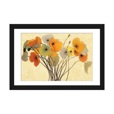 " Pumpkin Poppies I " by Shirley Novak
