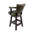 Tabouret de bar pivotant capitonné vert trophée 26 po-61924289-61558328