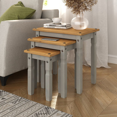 Kawamura Solid Wood Frame Nesting Tables