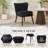 Modern Velvet Accent Chair, Soft Upholstered Living Room Chair-1214252813