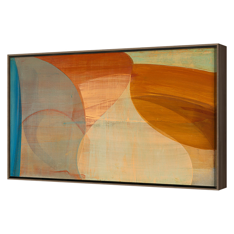 Soleil Print by Victoria Johnson, Walnut, 26" H x 40" W x 2" D