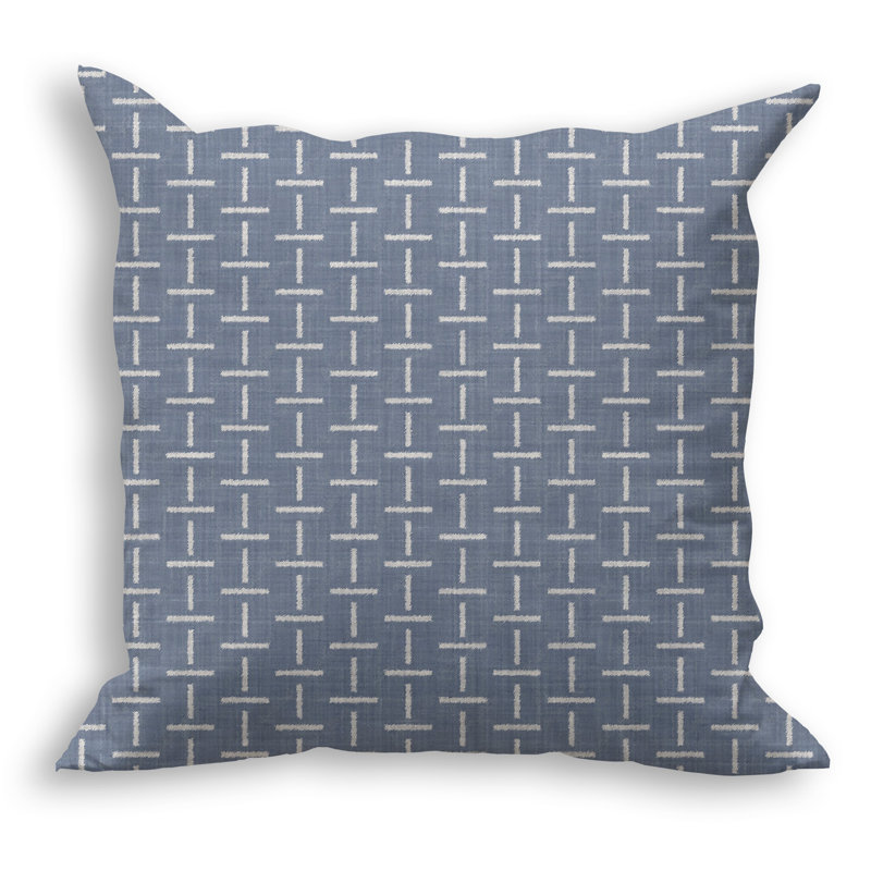 Geometric Outdoor Reversible Throw Pillow, 16" x 16"