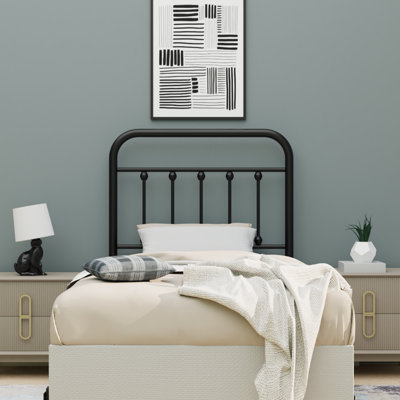 Vintage Black Headboard by August Grove