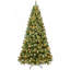 Arbre de Noël artificiel en PVC pré-éclairé avec lumières UL, fil mémoire dépliable et support en métal stable-1264366567