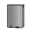 Grande poubelle double en acier inoxydable avec couvercle pour la cuisine-119687195-124434856