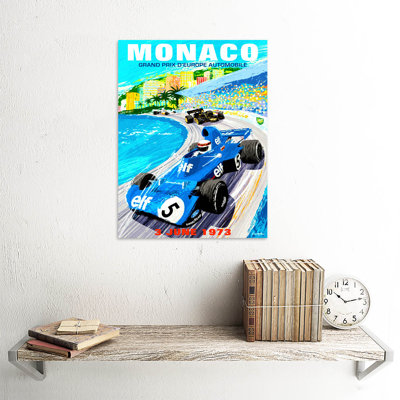 Vintage Advert Motor Sport Monaco Grand Prix 1973 - No Frame Print