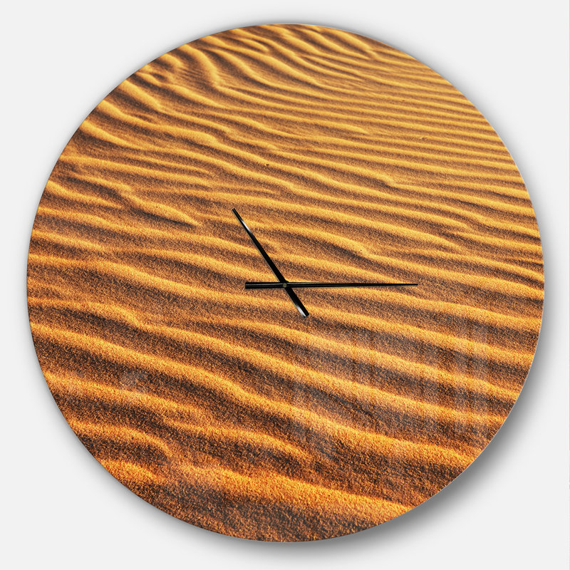 Beautiful Sand Desert Dunes - Horloge murale moderne, Surdimensionné