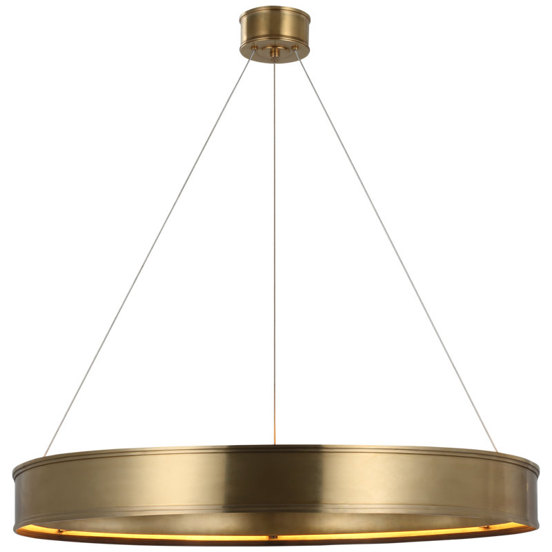 Chapman & Myers Connery 40" Ring Chandelier, Antique-Burnished Brass