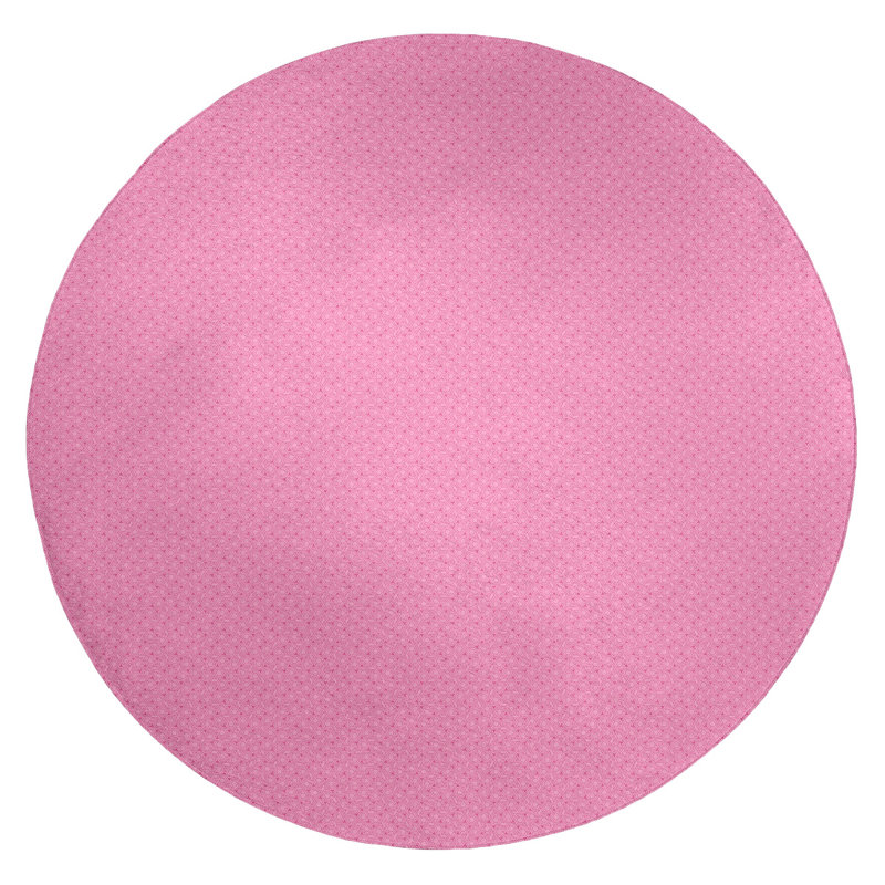Chenille Geometric Indoor Rug, Round 5'