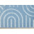 Fresno Blue Cream Abstract Chain Link Area Rug-102211060