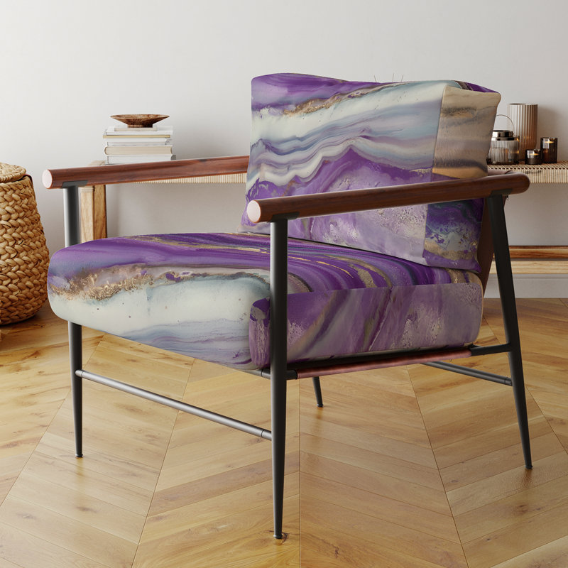 Chaise d'appoint Aarons Coast Sea Waves, Noir