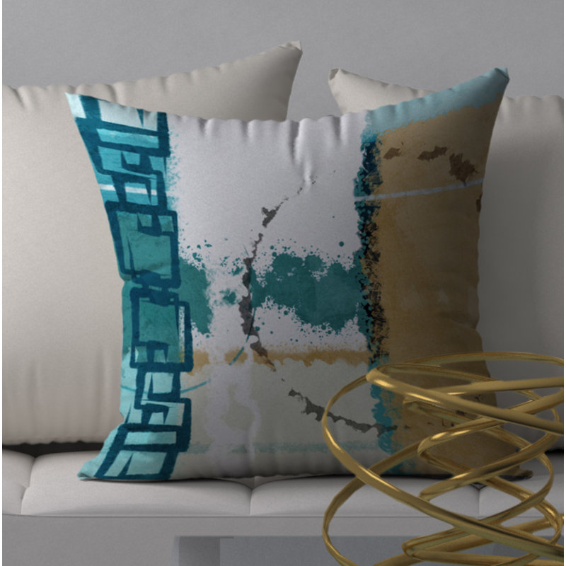  Housse de coussin carré et insert, H 18 po x l 18 po
