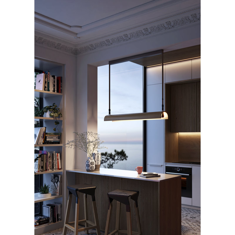 Bover Aluet - S/100/2L LED Dimmable Pendant - Indirect Light - 0-10V ...