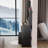 Full Body Mirror Cabinet + Round Mirror LED Vanity Table + Cushioned Stool, 17" Diameter LED Mirror, Touch Control, 3-Color, Brightness Adjustable, Large Desktop, Multi-Layer High Capacity Storage
