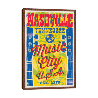 Nashville Music City U.S.A. by Jim Zahniser - Print on Canvas