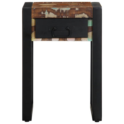 Side Table 35X35x50 Cm Solid Wood Reclaimed