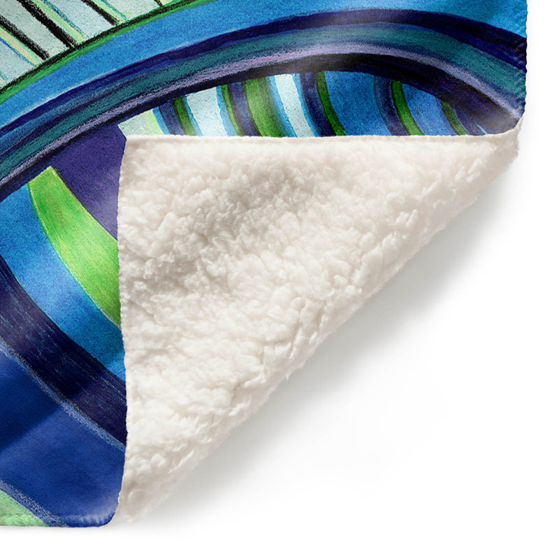 Couverture sherpa douce water series 15, l 51 po x L 60 po