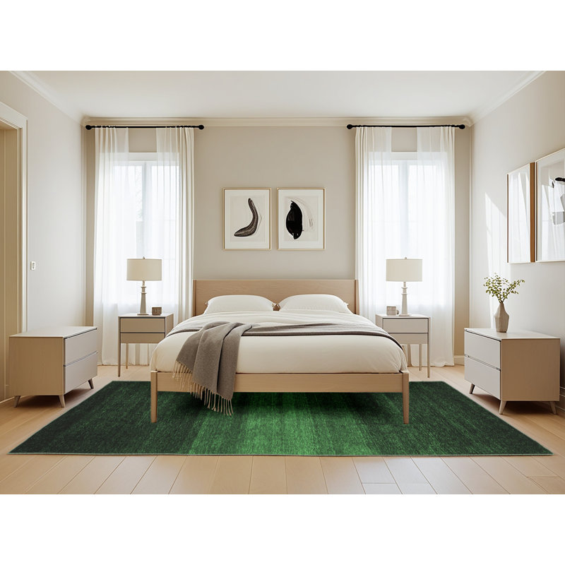 Washable Abstract Indoor Rug, Rectangle 5' x 8'