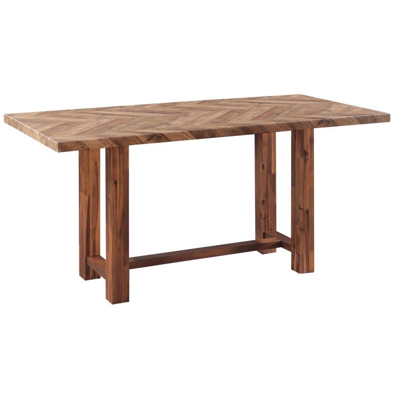 Eugonda Rectangular Counter Height Table In Brown