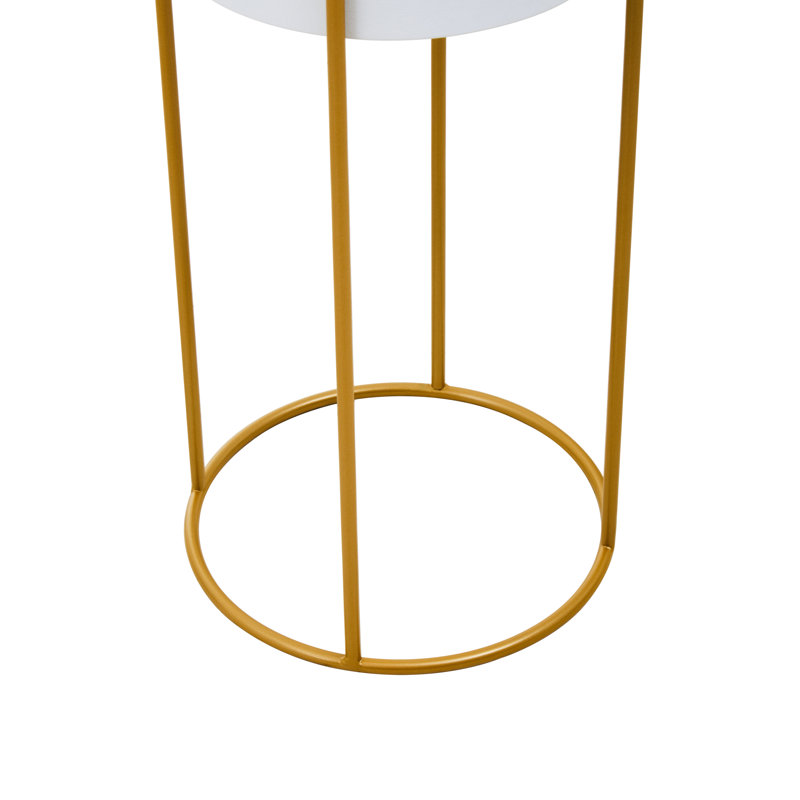 Moonsu Metal Cachepot, 60 x 23 x 23, White
