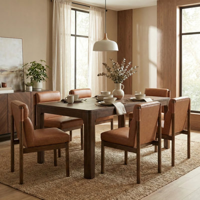 Trev Dining Set With Upholstered Chairs