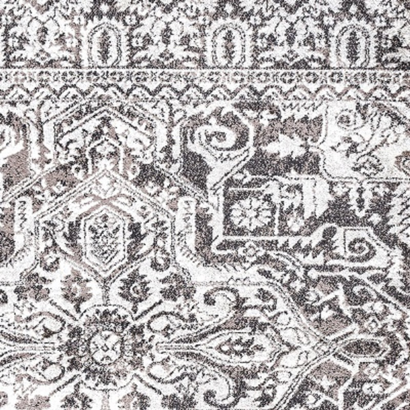 Scala Grand Medallion Ornate Brown/Ivory Rug, Rectangle 3' x 5'