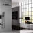 10 Inch Square Bathroom Shower System - Luxury Matte Black Rain Mixer With Self-Cleaning Nozzle For Easy Clean Wall Mounted Easy