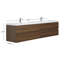 Ensemble de meuble-lavabo mural double 83,3 po