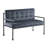 No Storage Velvet With Metal 20" Seat Depth Frame