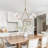 Lidia 4-Light Dimmable 47.2’’ W Classic/ Traditional Fabric Dining Room Chandelier-223350871