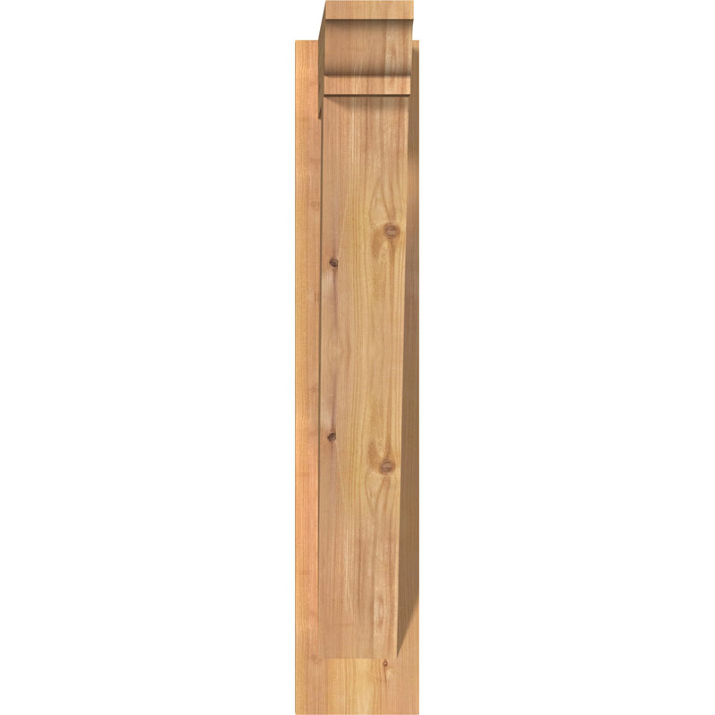 Persienne traditionnelle en bois rustique, Cèdre rouge de l'Ouest l 5 1/2 po (lisse),  P 14 po x H 18 po 
