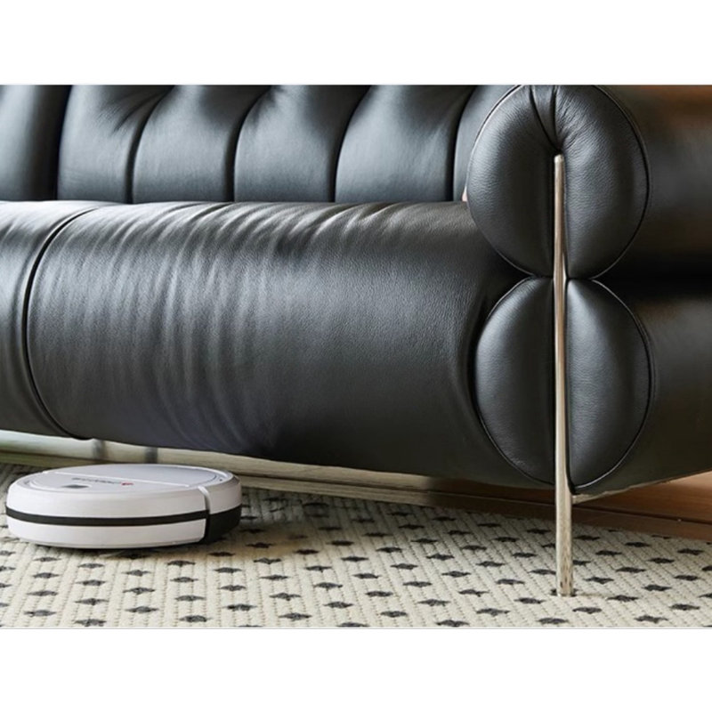 Canapé rétro simple, 6, H 33,46 po x l 133,85 po x P 40,15 po