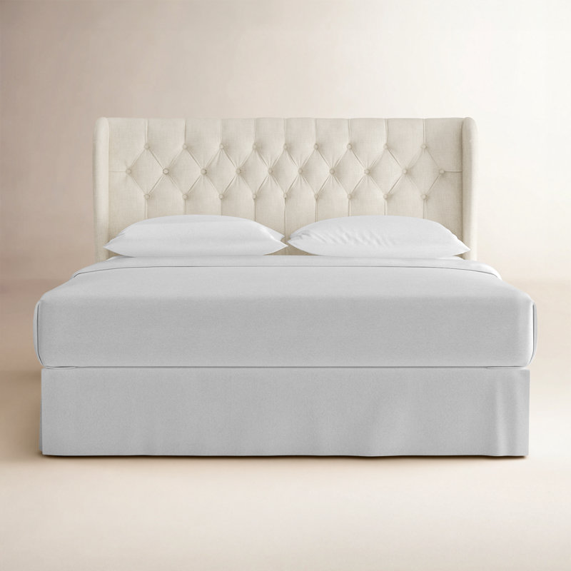 Tomey Upholstered Headboard, Queen, Como Rosewater