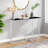 Luxe 47'' Glass Top Console Table