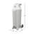Foundations Premium Hands-Free Tall Diaper Pail with Wheels