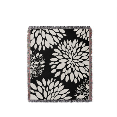 Floral  Cotton Throw Blanket